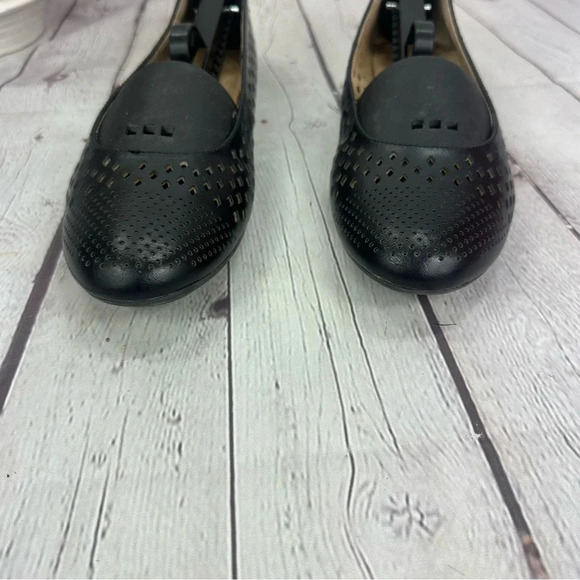 naturalizer ballet flat black size 8 UNCOVER with cutout design office business - Picture 2 of 9